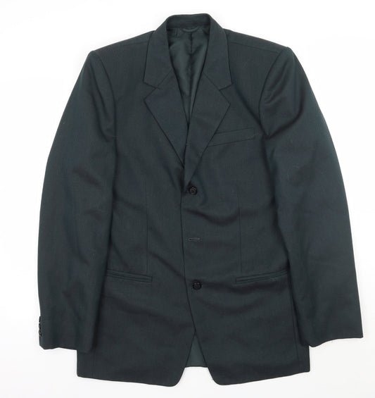 Preworn Mens Green   Jacket Suit Jacket Size 36