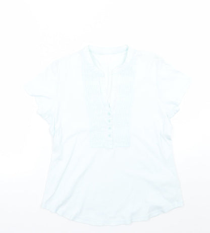 Marks & Spencer Womens Blue   Basic T-Shirt Size 14