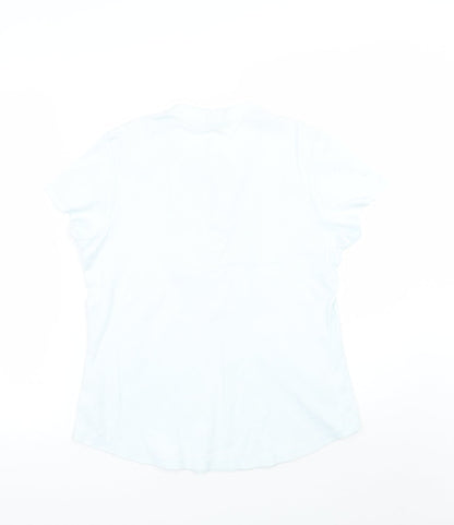 Marks & Spencer Womens Blue   Basic T-Shirt Size 14