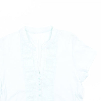 Marks & Spencer Womens Blue   Basic T-Shirt Size 14