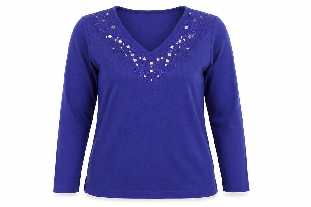 EWM Womens Purple   Basic T-Shirt Size 14