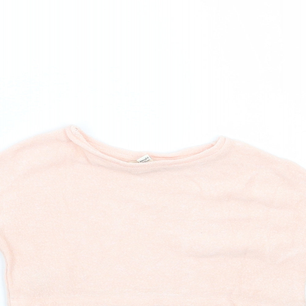 Mini Club Girls Pink Animal Print  Basic T-Shirt Size 0-3 Months