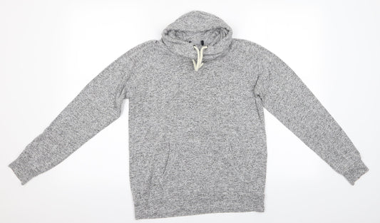 Preworn Womens Grey   Pullover Sweatshirt Size S  - Drawstring Cowl Neck