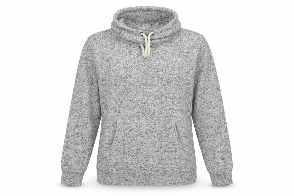Preworn Womens Grey   Pullover Sweatshirt Size S  - Drawstring Cowl Neck