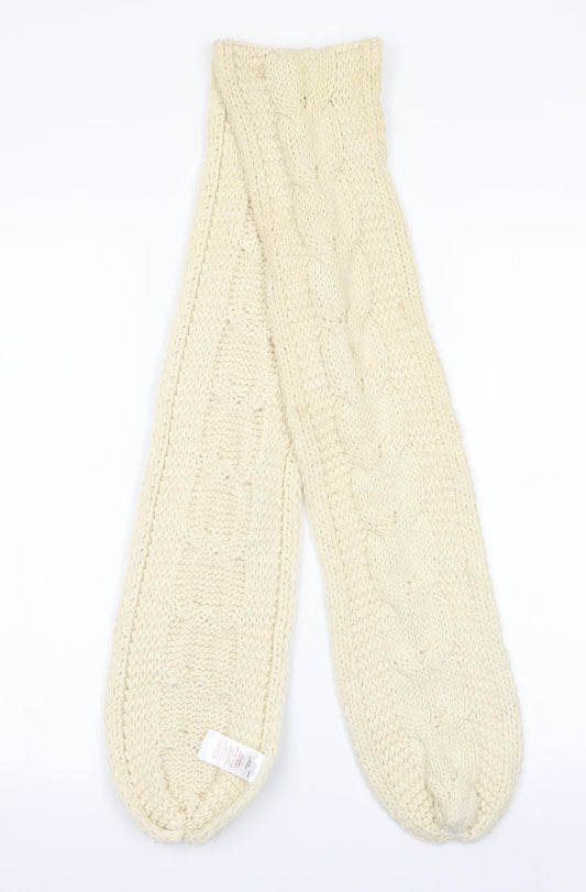 Peacocks Womens Ivory    Scarf   - Chunky knit