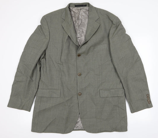 Marks and Spencer Mens Green Houndstooth  Jacket Blazer Size M