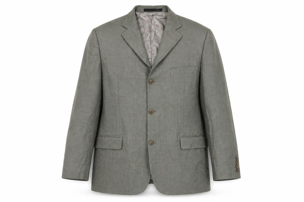 Marks & Spencer Mens Green Houndstooth  Jacket Blazer Size M
