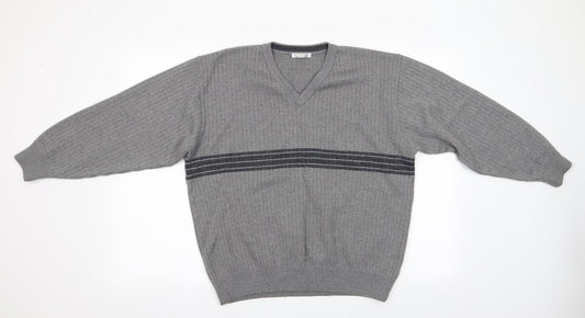 Marks and Mens Grey   Pullover Jumper Size L