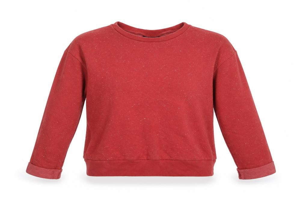Topshop Womens Brown   Pullover Sweatshirt Size 8  - Cropped