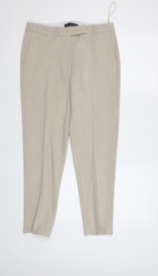 M&S Womens Beige   Dress Pants Trousers Size 10 L27 in