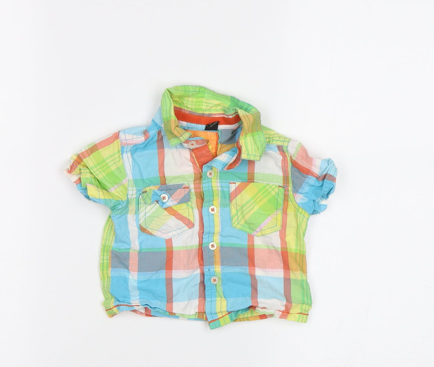 NEXT Baby Multicoloured Check  Basic Button-Up Size 3-6 Months