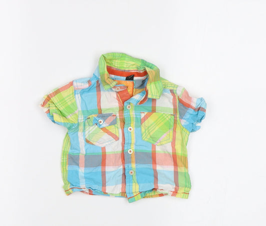NEXT Baby Multicoloured Check  Basic Button-Up Size 3-6 Months
