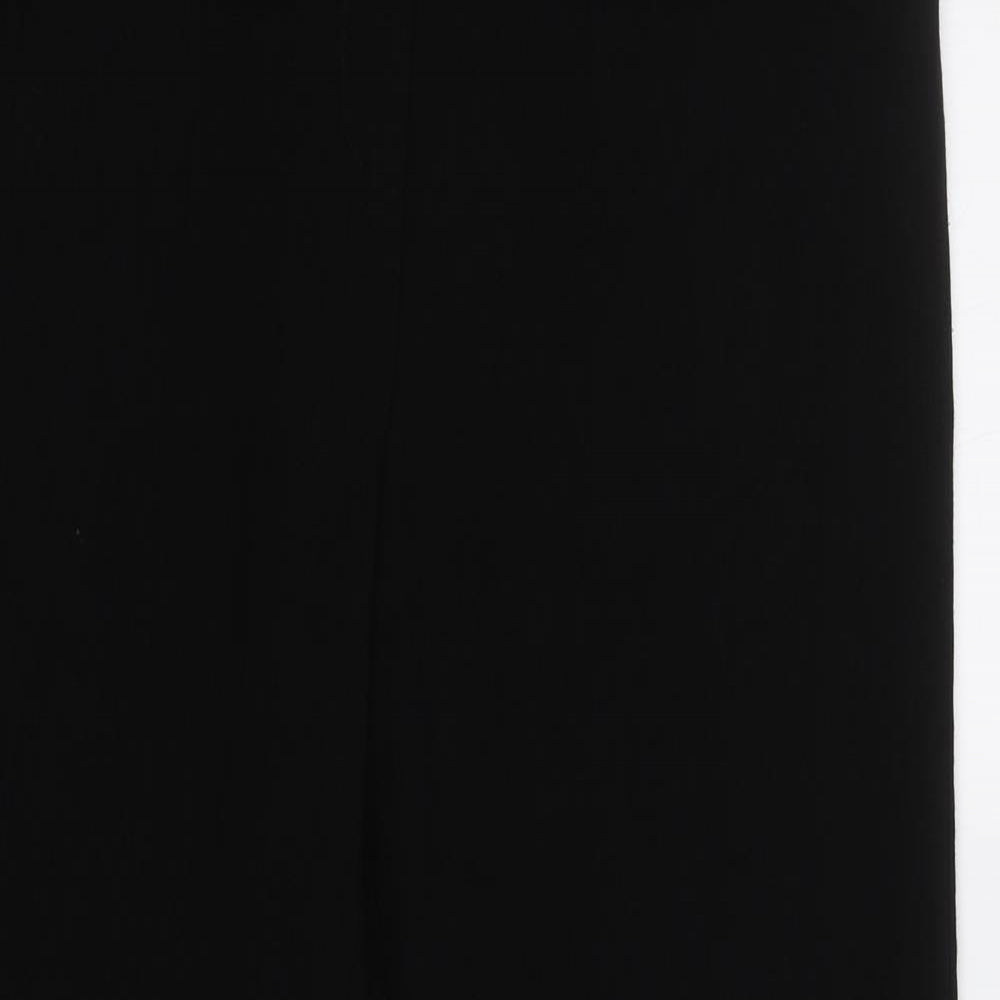 Gold Womens Black   Trousers  Size 14 L28 in