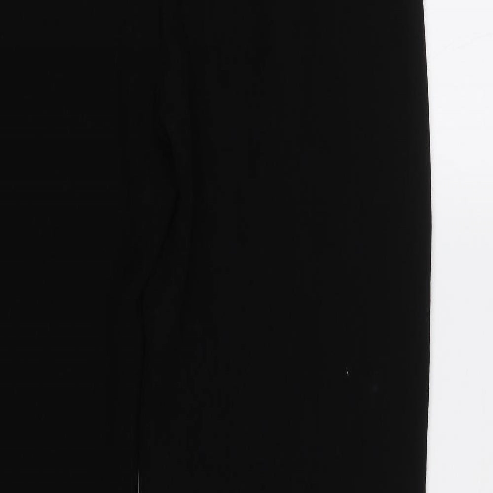 Gold Womens Black   Trousers  Size 14 L28 in