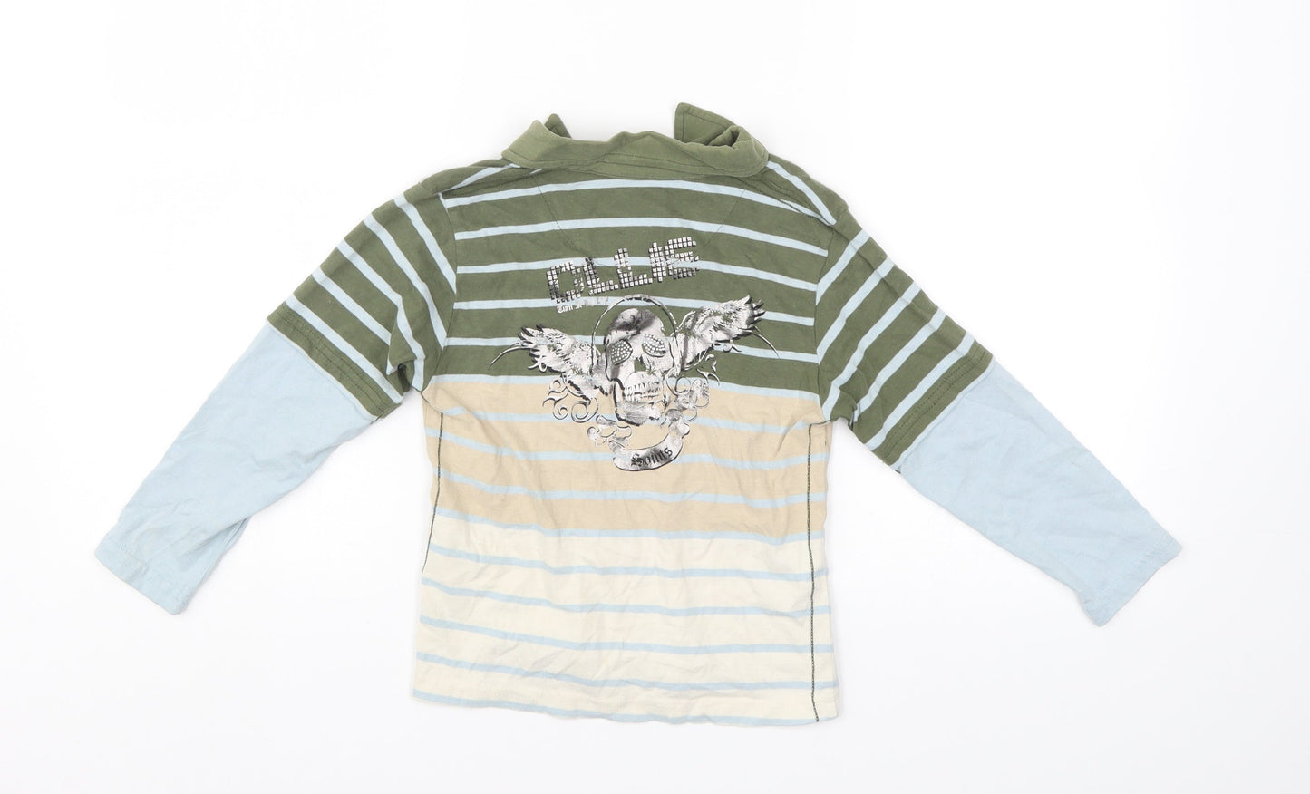Ollie Boys Multicoloured Striped  Basic Polo Size 4 Years