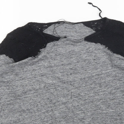 Zara Womens Grey   Basic T-Shirt Size M