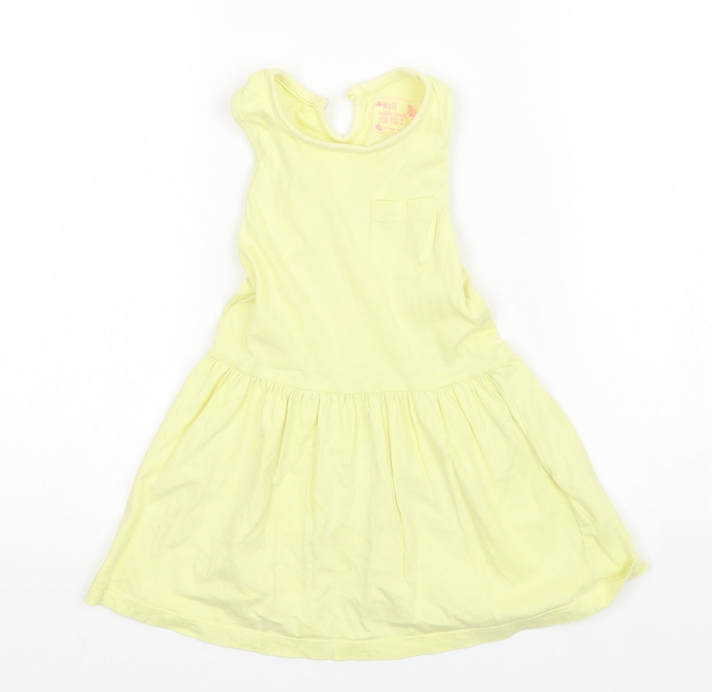 Young Dimension Girls Yellow   A-Line  Size 2 Years