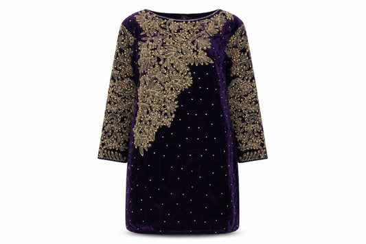 INF Womens Purple Floral  Sheath  Size L