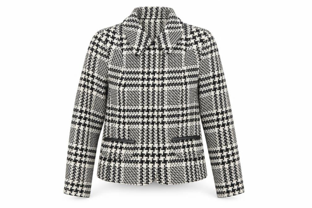 Marks & Spencer Womens Multicoloured Check  Jacket Coatigan Size 8