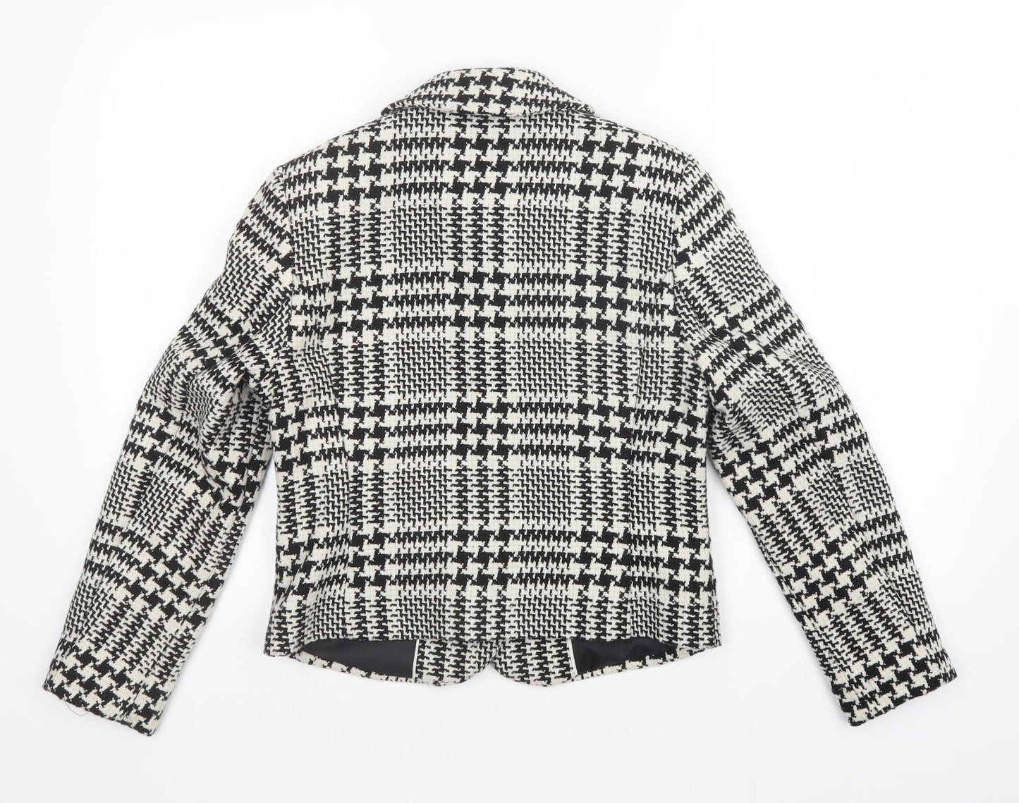 M&S Womens Multicoloured Check  Jacket Coatigan Size 8