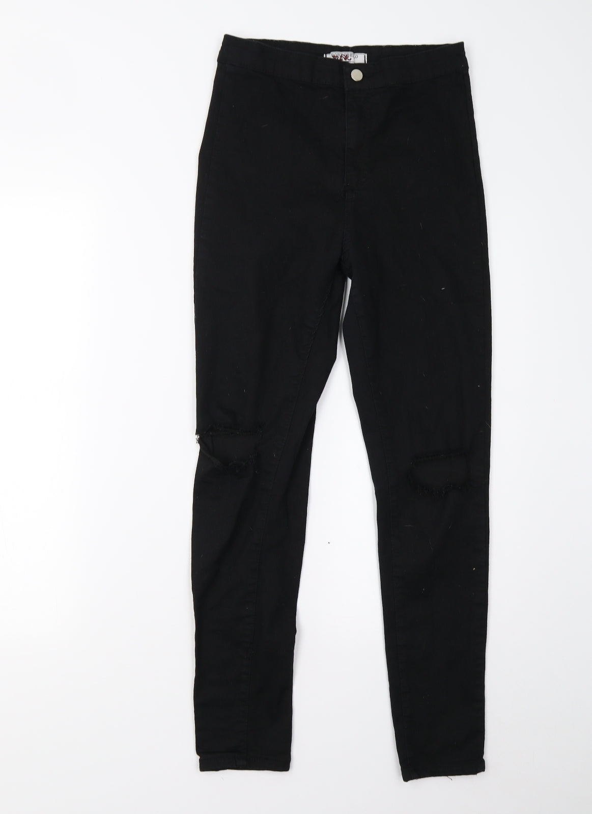 Portobello Womens Black  Denim Skinny Jeans Size 10 L27 in