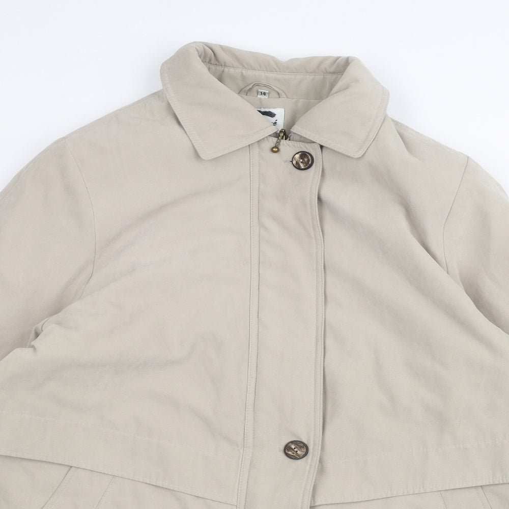 ELEGANCE Womens Beige   Jacket  Size 14