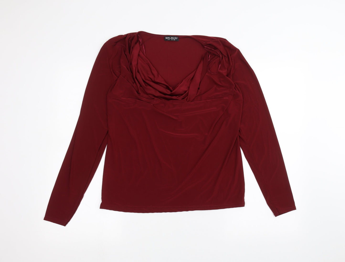 Select Womens Red   Basic T-Shirt Size 14