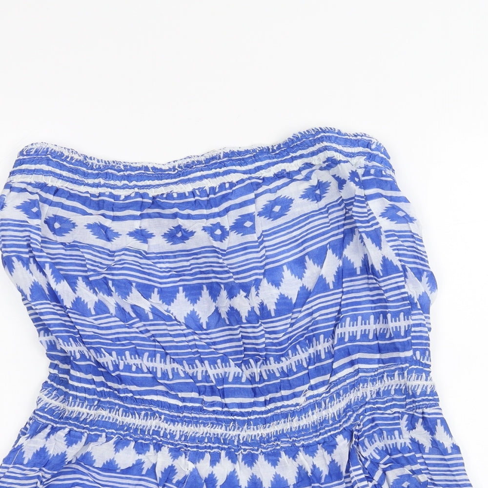 Ocean club Womens Blue   A-Line Skirt Size L