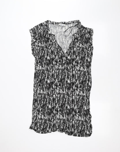 Preloved Peacocks Womens Black   Basic T-Shirt Size 16 - Front