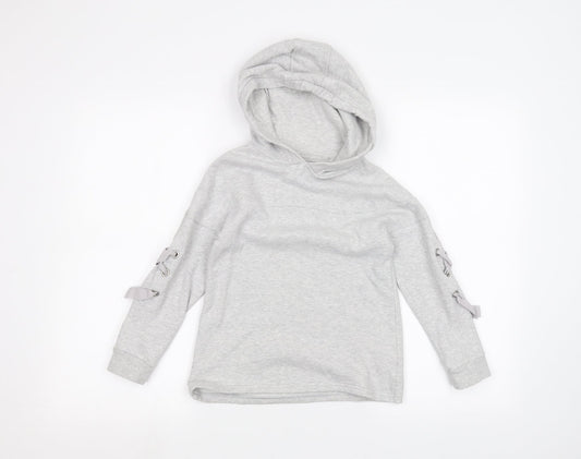NEXT Girls Grey   Pullover Hoodie Size 6 Years