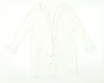 River Island Womens White    Button-Up Size 10