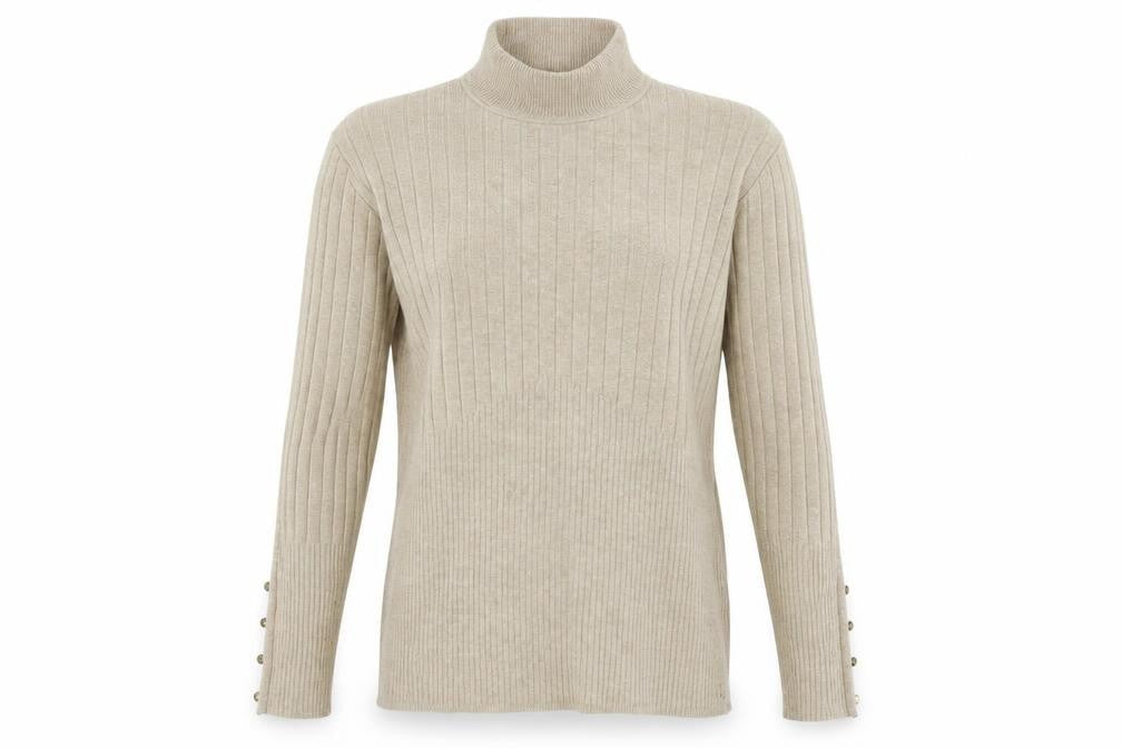 Marks & Spencer Womens Beige   Basic T-Shirt Size 14