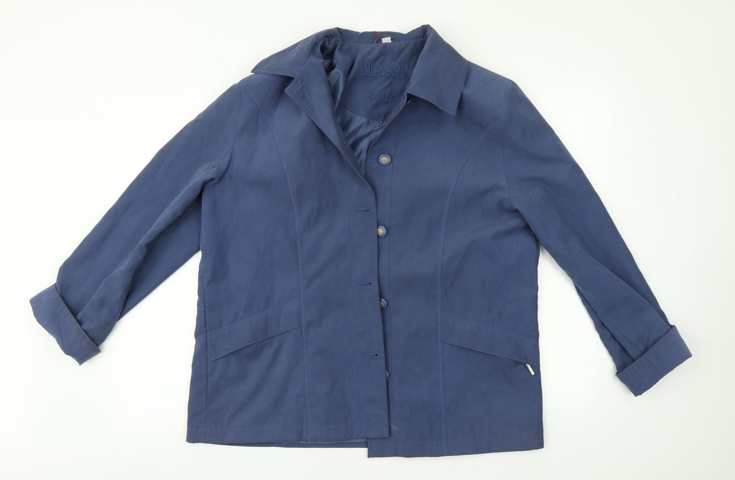 Klasse Womens Blue   Jacket Coat Size 16