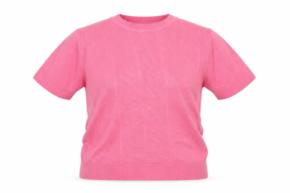 Marks Womens Pink   Basic T-Shirt Size 8