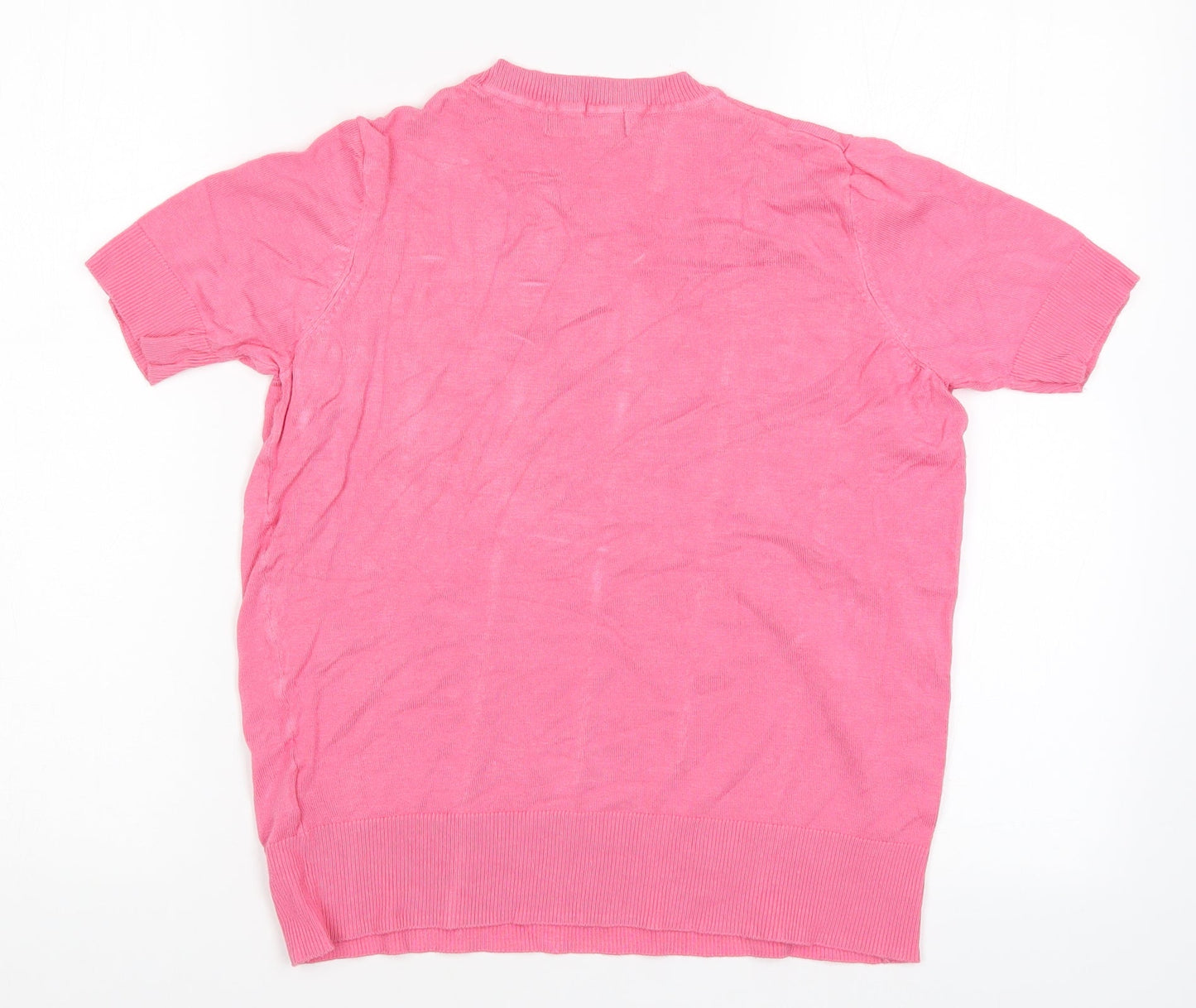 Marks Womens Pink   Basic T-Shirt Size 8