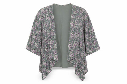 XXI Womens Green Floral Rayon Jacket  Size M