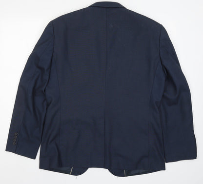 Cedarwood State CEDAR Mens Blue Jacket Suit Jacket Size 42