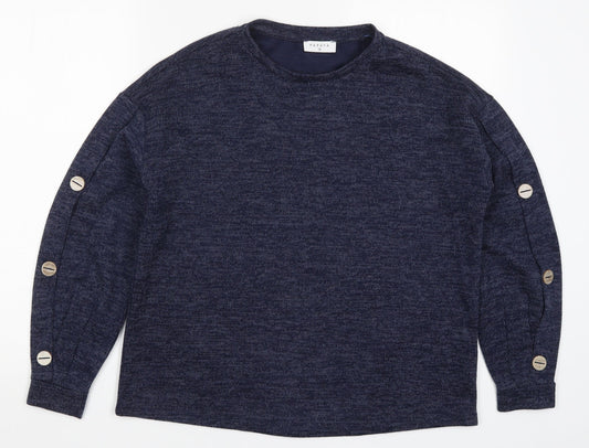 Papaya Womens Blue   Pullover Sweatshirt Size 12