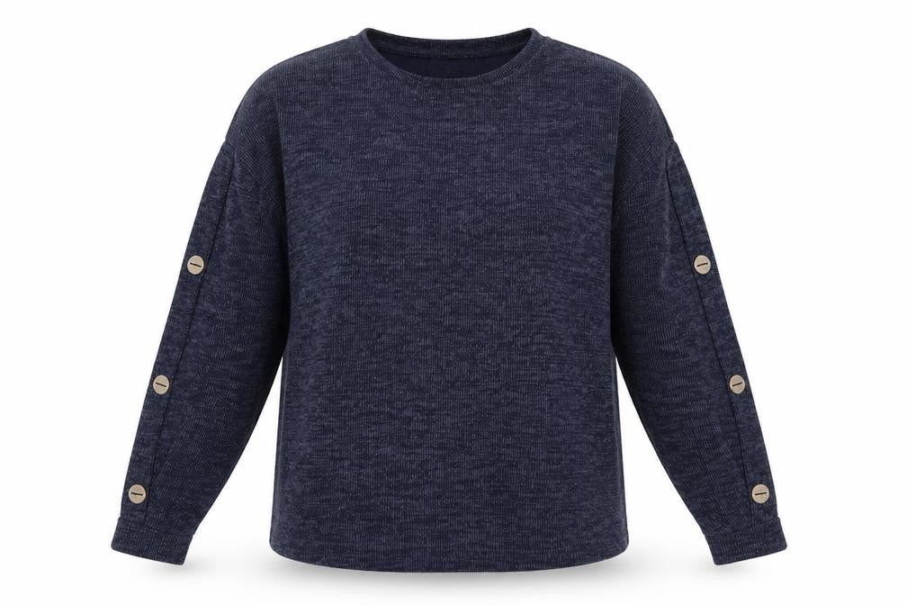 Papaya Womens Blue   Pullover Sweatshirt Size 12