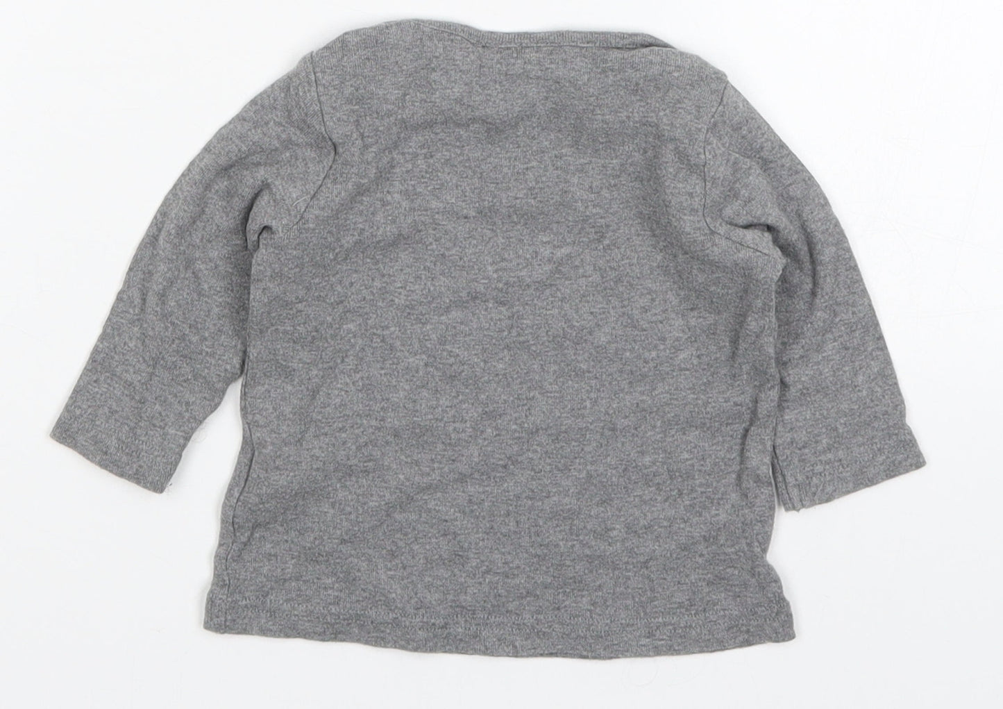 NEXT Baby Grey   Basic T-Shirt Size 3-6 Months  - Little Star