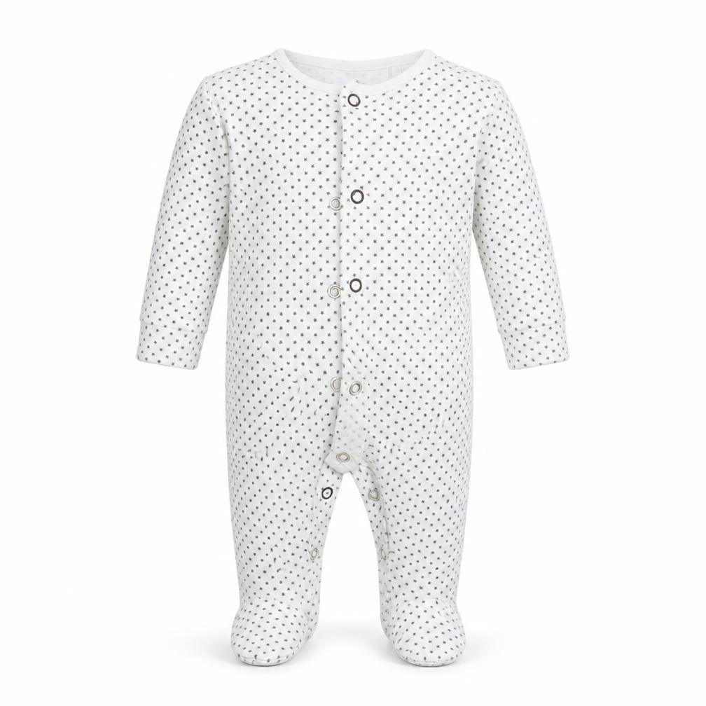 Next Baby White Polka Dot  Coverall One-Piece Size 0-3 Months  - Up to 1 month