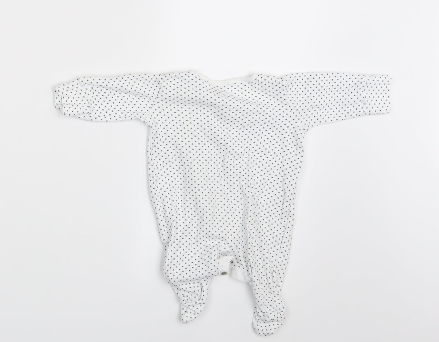 NEXT Baby White Polka Dot  Coverall One-Piece Size 0-3 Months  - Up to 1 month