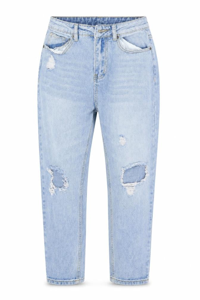 SheIn Womens Blue  Denim Straight Jeans Size S L24 in