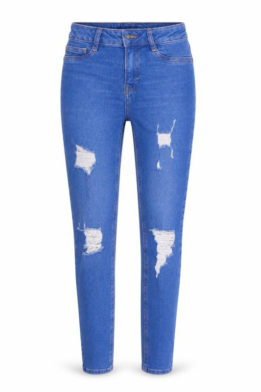 Denim Co. Womens Blue  Denim Skinny Jeans Size 8 L28 in