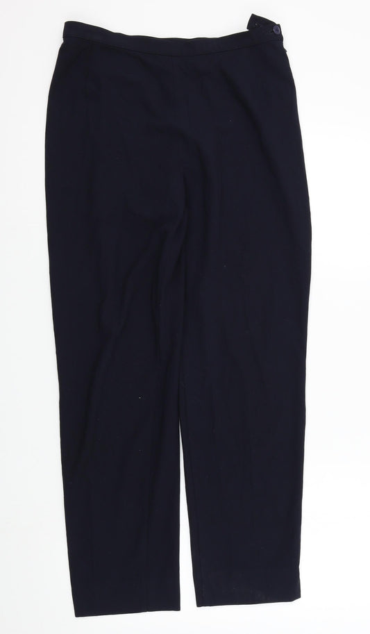 M&S Womens Blue   Trousers  Size 14 L27 in