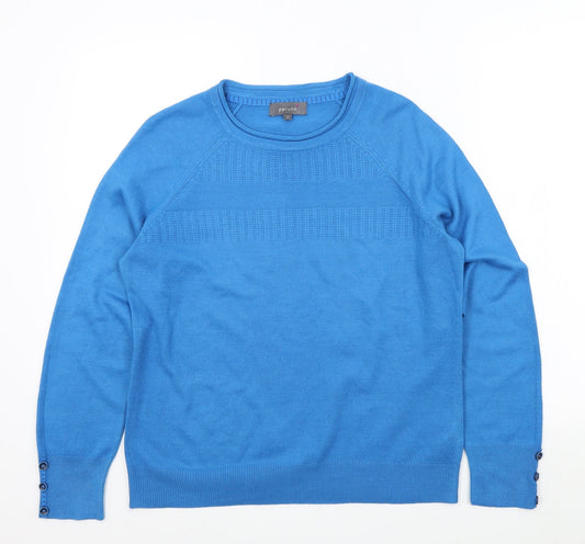 M&S Womens Blue   Pullover Jumper Size 14