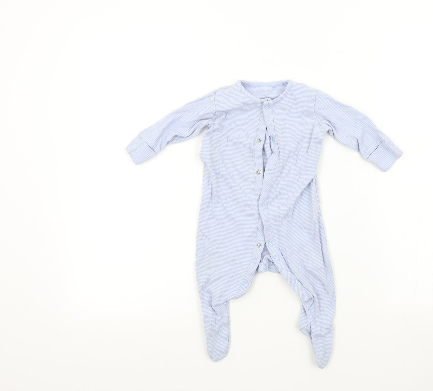 NEXT Baby Blue Colourblock  Babygrow One-Piece Size 3-6 Months
