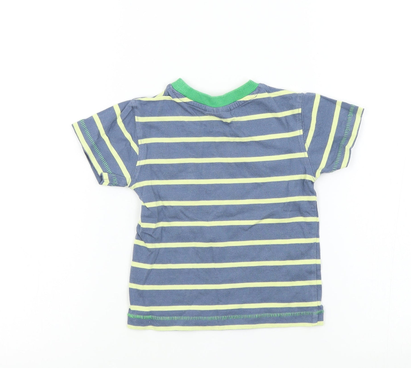 NEXT Boys Blue Striped  Basic T-Shirt Size 6-9 Months