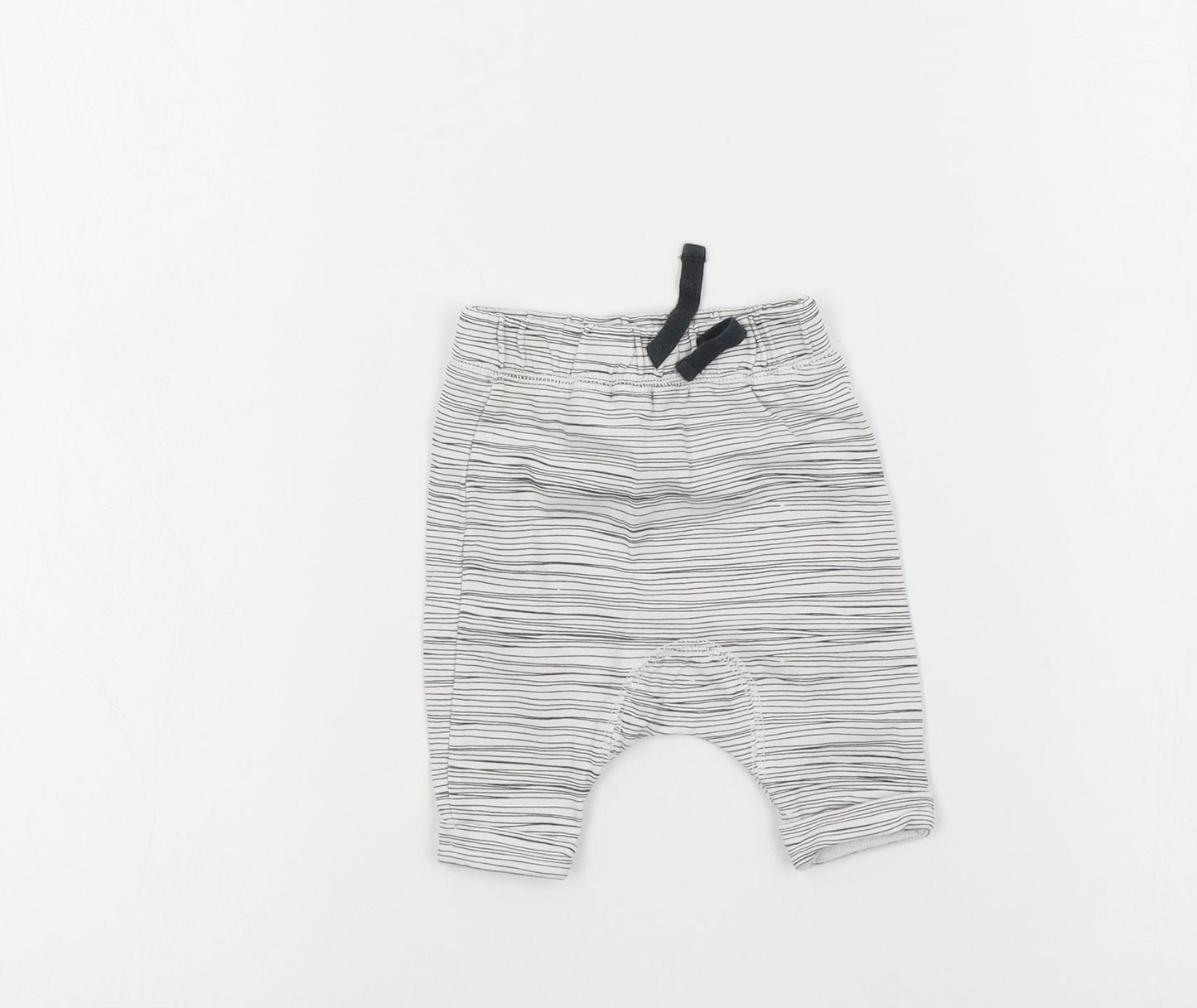 NEXT Baby White   Jogger Trousers Size 9-12 Months