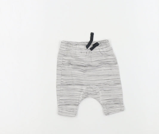 NEXT Baby White   Jogger Trousers Size 9-12 Months